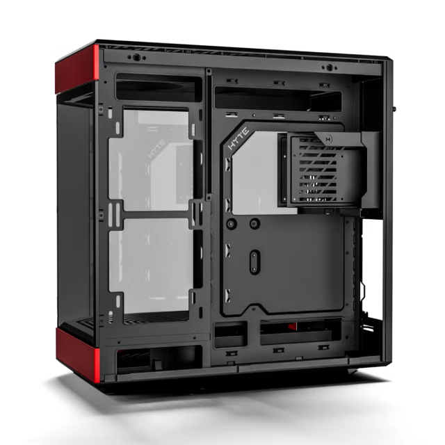 Gabinete HYTE Y60 | Media Torre | E-ATX / ATX / Micro-ATX / Mini-ITX | USB 3.0 / USB 3.2 | Cristal Templado | Negro / Rojo (Black Cherry) | CS-HYTE-Y60-BR