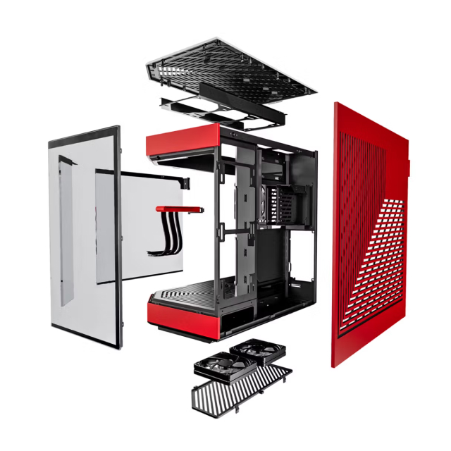 Gabinete HYTE Y60 | Media Torre | E-ATX / ATX / Micro-ATX / Mini-ITX | USB 3.0 / USB 3.2 | Cristal Templado | Negro / Rojo (Black Cherry) | CS-HYTE-Y60-BR