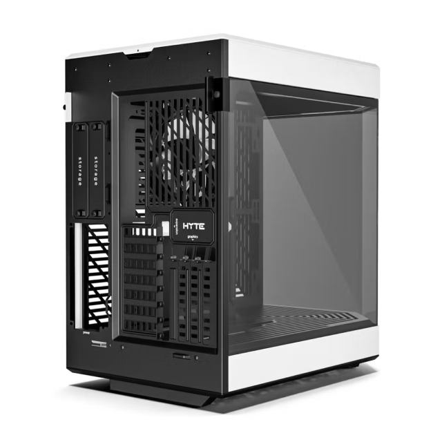 Gabinete HYTE Y60 | Torre Completa | E-ATX / ATX / Micro-ATX / Mini-ITX | USB 3.0 / USB 3.2 | Cristal Templado Panorámico | Negro / Blanco (Panda) | CS-HYTE-Y60-BW