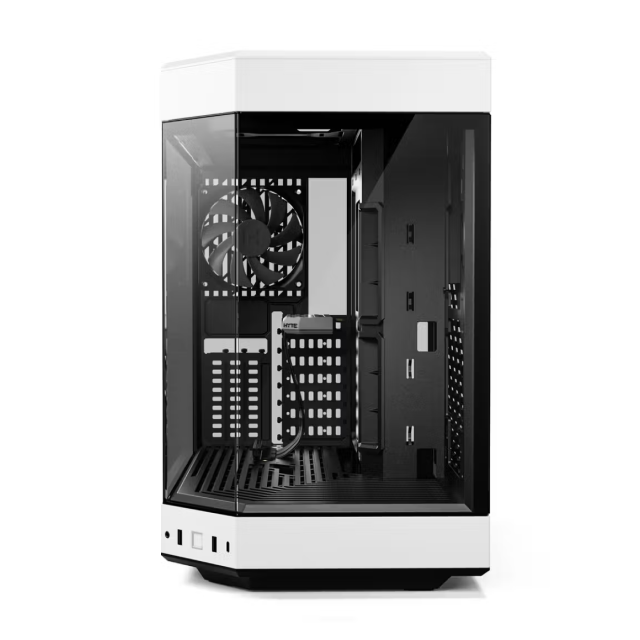Gabinete HYTE Y60 | Torre Completa | E-ATX / ATX / Micro-ATX / Mini-ITX | USB 3.0 / USB 3.2 | Cristal Templado Panorámico | Negro / Blanco (Panda) | CS-HYTE-Y60-BW