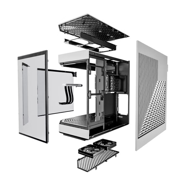 Gabinete HYTE Y60 | Torre Completa | E-ATX / ATX / Micro-ATX / Mini-ITX | USB 3.0 / USB 3.2 | Cristal Templado Panorámico | Negro / Blanco (Panda) | CS-HYTE-Y60-BW