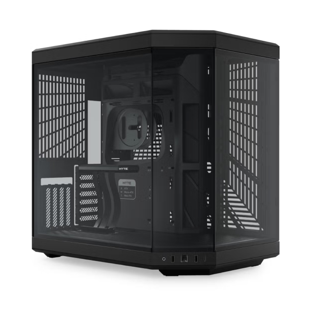 Gabinete HYTE Y70 | Media Torre | E-ATX / ATX / Micro-ATX / Mini-ITX | USB 3.2 | Cristal Templado | Negro (Pitch Black) | CS-HYTE-Y70-B