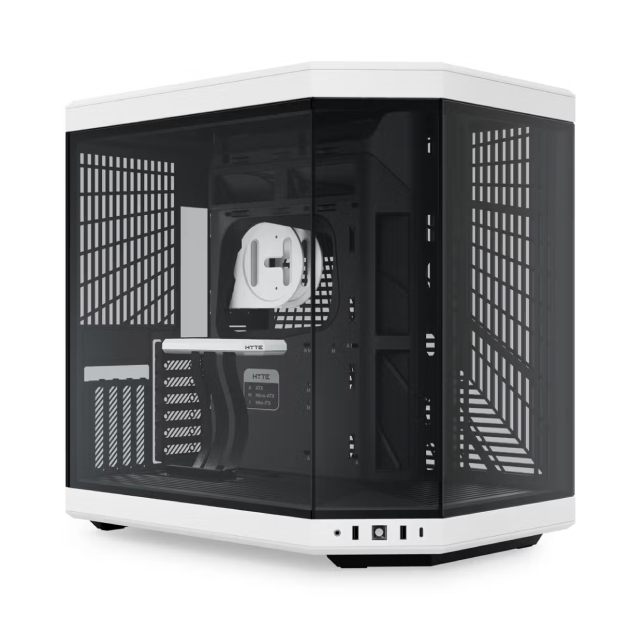 Gabinete HYTE Y70 | Media Torre | E-ATX / ATX / Micro-ATX / Mini-ITX | USB 3.2 | Cristal Templado | Blanco / Negro (Panda) | CS-HYTE-Y70-BW