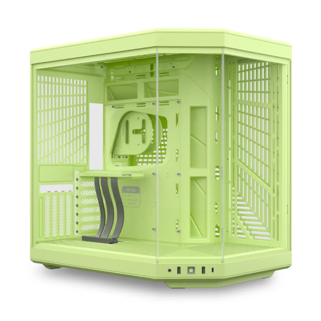 Gabinete HYTE Y70 | Torre Completa | E-ATX / ATX / Micro-ATX / Mini-ITX | USB 3.2 | Cristal Templado Panorámico | Verde (Matcha Milk) | CS-HYTE-Y70-MM