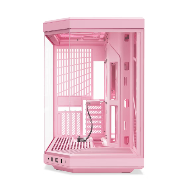 Gabinete HYTE Y70 | Media Torre | E-ATX / ATX / Micro-ATX / Mini-ITX | USB 3.2 | Cristal Templado | Rosa (Strawberry Milk) | CS-HYTE-Y70-SM