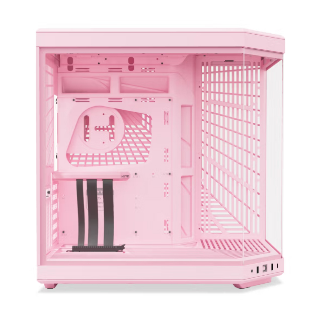 Gabinete HYTE Y70 | Media Torre | E-ATX / ATX / Micro-ATX / Mini-ITX | USB 3.2 | Cristal Templado | Rosa (Strawberry Milk) | CS-HYTE-Y70-SM