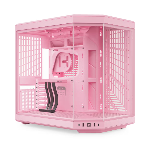 Gabinete HYTE Y70 | Media Torre | E-ATX / ATX / Micro-ATX / Mini-ITX | USB 3.2 | Cristal Templado | Rosa (Strawberry Milk) | CS-HYTE-Y70-SM
