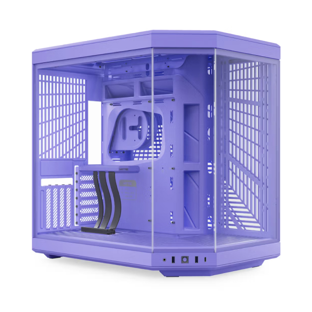 Gabinete HYTE Y70 | Media Torre | E-ATX / ATX / Micro-ATX / Mini-ITX | USB 3.2 | Cristal Templado | Morado (Taro Milk) | CS-HYTE-Y70-TM