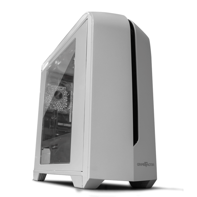 Gabinete Game Factor CSG500 | Color blanco | mATX | 1 ventilador preinstalado | CSG500-WH