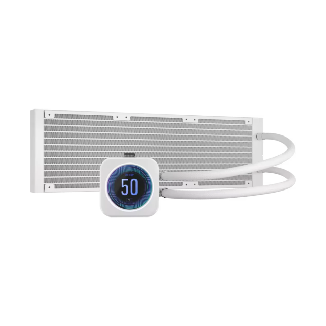 Enfriamiento Líquido Corsair iCUE H150i ELITE LCD XT | 360mm | Ventiladores  AF RGB ELITE 120mm |  Intel 1851 / 1700 | AMD AM4 / AM5 | Color Blanco | CW-9060077-WW