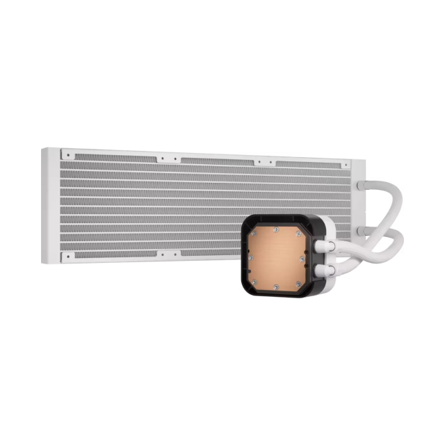Enfriamiento Líquido Corsair iCUE H150i ELITE LCD XT | 360mm | Ventiladores  AF RGB ELITE 120mm |  Intel 1851 / 1700 | AMD AM4 / AM5 | Color Blanco | CW-9060077-WW