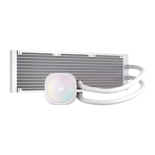 Enfriamiento Líquido Corsair Nautilus 360 RS ARGB | 360 mm | 2100 RPM | 10 a 36 dBA | AM5 / AM4 | LGA 1851 / 1700 | ARGB | Blanco | CW-9060095-WW
