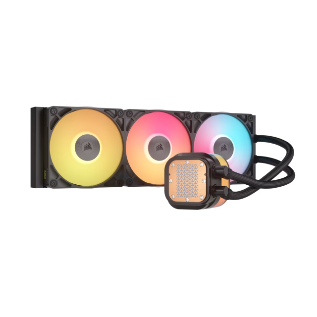 Enfriamiento Líquido Corsair iCUE LINK TITAN 360 RX LCD | 3x120mm |  300 - 2100 RPM |  10 - 36 dBA | Pantalla LCD Personalizable | Intel LGA1851/1700 | AMD AM5/AM4 | Color Negro | CW-9061023-WW