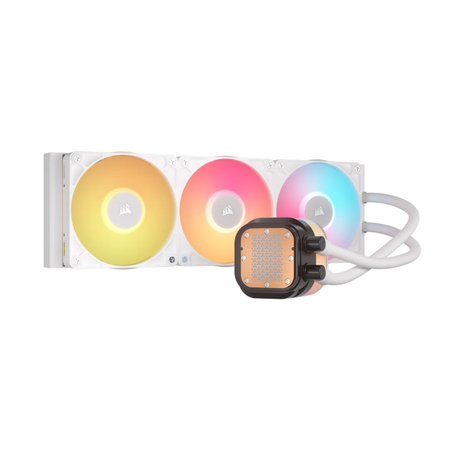 Enfriamiento Líquido Corsair iCUE LINK TITAN 360 RX LCD | 3x120mm |  300 - 2100 RPM |  10 - 36 dBA | Pantalla LCD Personalizable | Intel LGA1851/1700 | AMD AM5/AM4 | Color Blanco | CW-9061026-WW