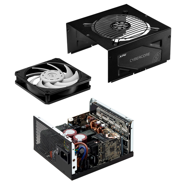 FUENTE DE PODER ADATA XPG CYBERCORE 1000W 80+ PLATINUM MODULAR / CYBERCORE1000P-BKCUS