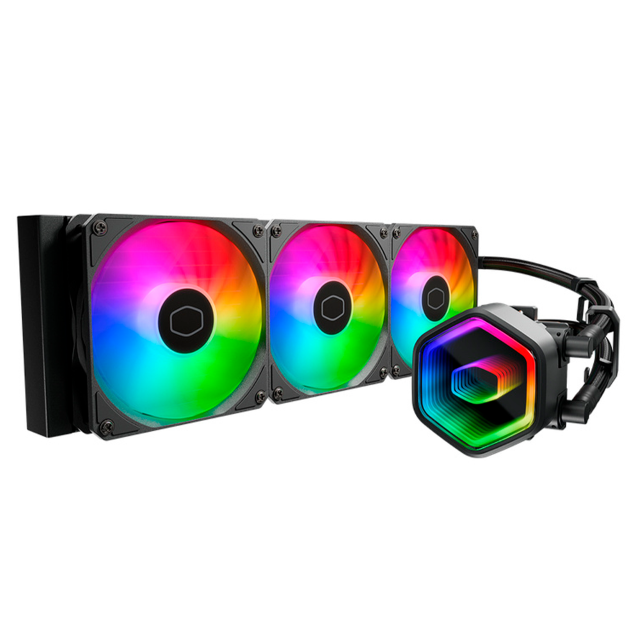 Enfriamiento Líquido Cooler Master 360 Core II │ 3x120mm │ Hasta 1750RPM │ Negro │ MLW-D36M-A18PA-R1