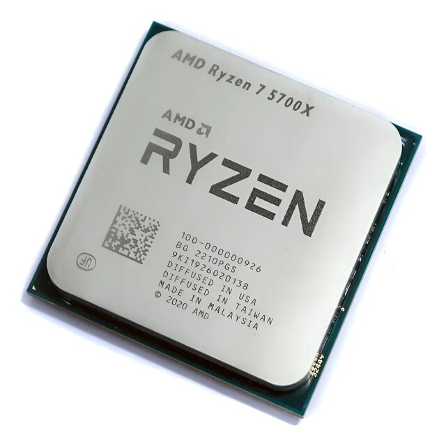 BULK Procesador AMD Ryzen 7 5700X | 8 Núcleos | 16 Hilos | 3.4Ghz / 4.6Ghz (Máx) | AM4 | (Requiere Tarjeta de Video) (No incluye disipador) | 100-100000926-LAC