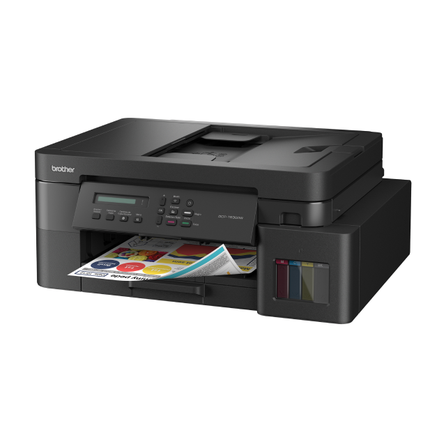 Impresora Multifuncional Brother DCP-T830DW InkBenefit Tank | Conectividad inalámbrica / USB 2.0 | Impresión dúplex | 30 ppm negro/26 ppm color | Incluye kit de tintas | DCPT830DW