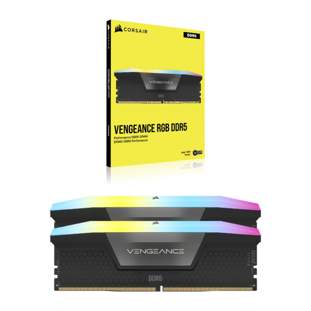 Kit de Memoria RAM DDR5 | 48GB ( 2 x 24GB ) | 7000Mhz | CL36 | Corsair Vengeance RGB | CMH48GX5M2B7000C36