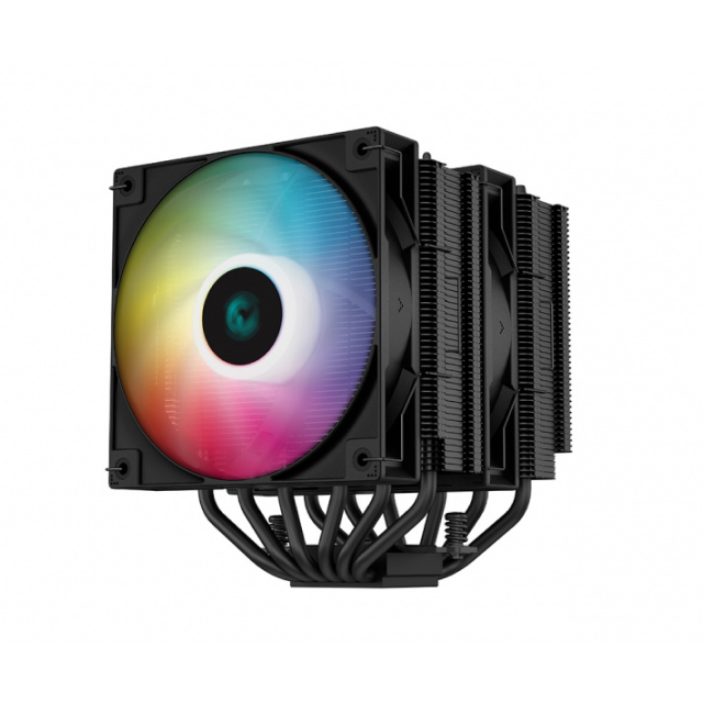 Disipador de Aire Deepcool AG620 BK | ARGB | 2 Ventiladores 120mm | 1850RPM | 29.4 dB | LGA 1700 | AM5 | R-AG620-BKANMN-G-2