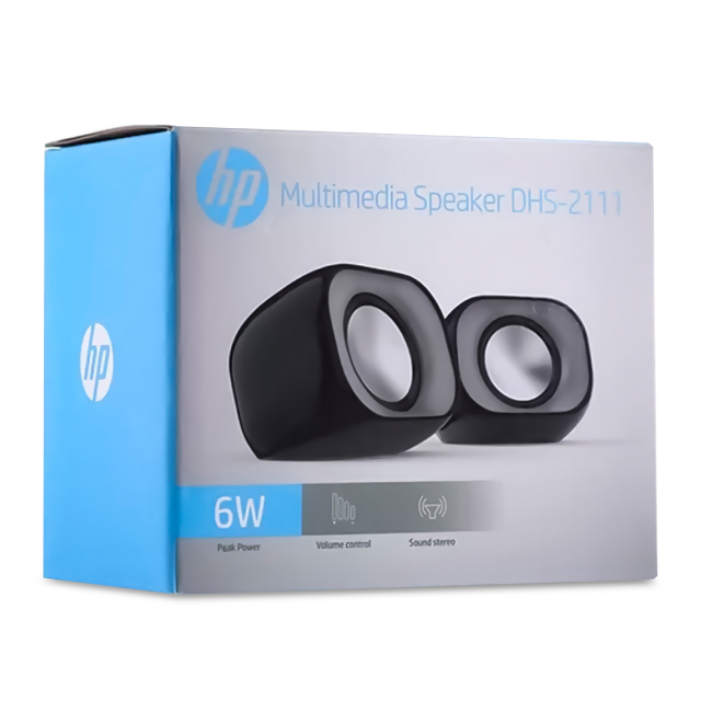 Bocinas HP DHS-2111 | Sonido Envolvente de 2 Canales | Jack 3.5 mm | PC / Móvil / Nintendo Switch | Negro | DHS-2111