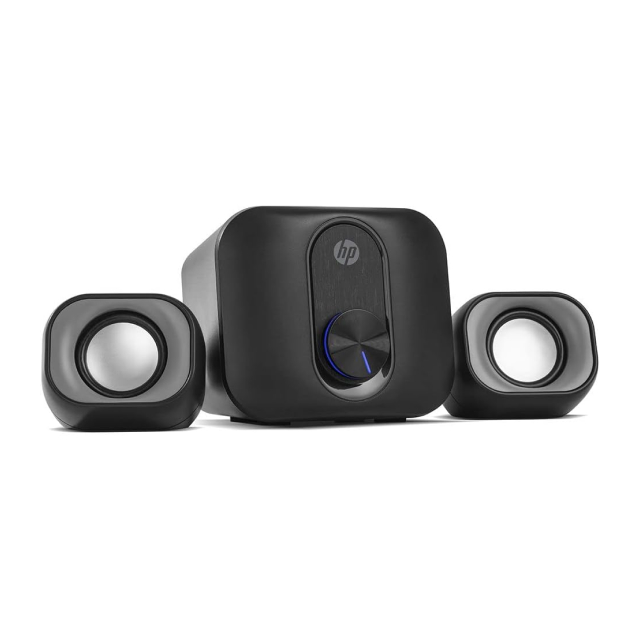Bocinas HP DHS-2111S | Mini Subwoofer | Alimentación USB | Jack 3.5 mm | PC / Móvil / Nintendo Switch | Negro | DHS-2111S