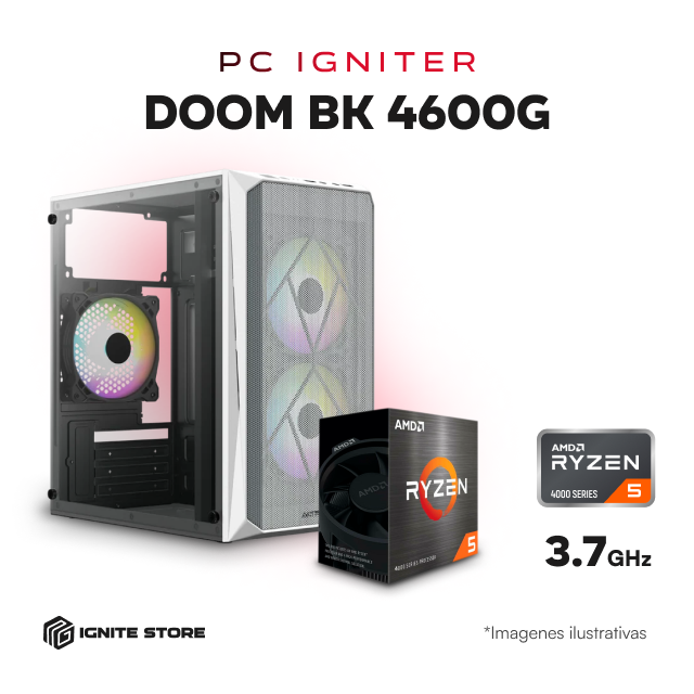 PC Igniter Doom BK - R5 4500 + RX550 + 16Gb