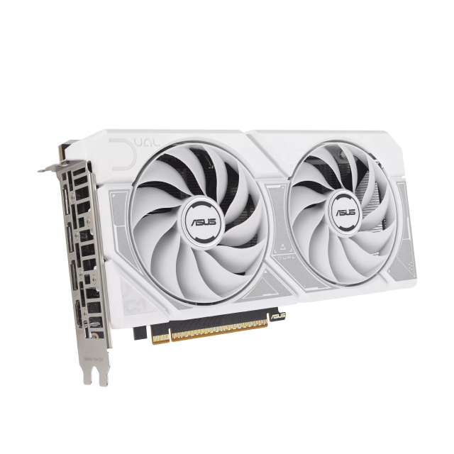 Tarjeta de Video ASUS Dual GeForce RTX 5060 White OC Edition | 8GB GDDR7 | PCI Express 5.0 | 128 Bits | Blanco | DUAL-RTX5060-O8G-WHITE