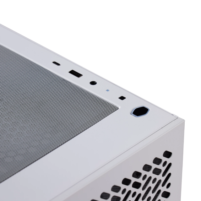 Gabinete Cooler Master Elite 302 | Mini Torre | Micro-ATX / Mini-ITX | USB-C 3.2 / USB-A 3.2 | Cristal Templado | Incluye 3 Ventiladores ARGB | Blanco | E302-WGNN-SAZ