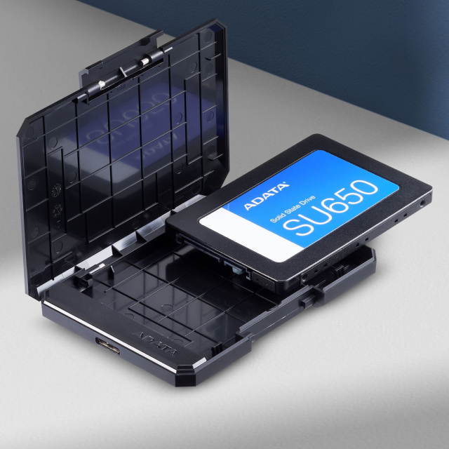 Enclosure ADATA EC600 | Carcasa para HDD y SSD de 2.5" | SATA | USB 3.2 | 10 Gbit/s | Negro | EC600-BCBK