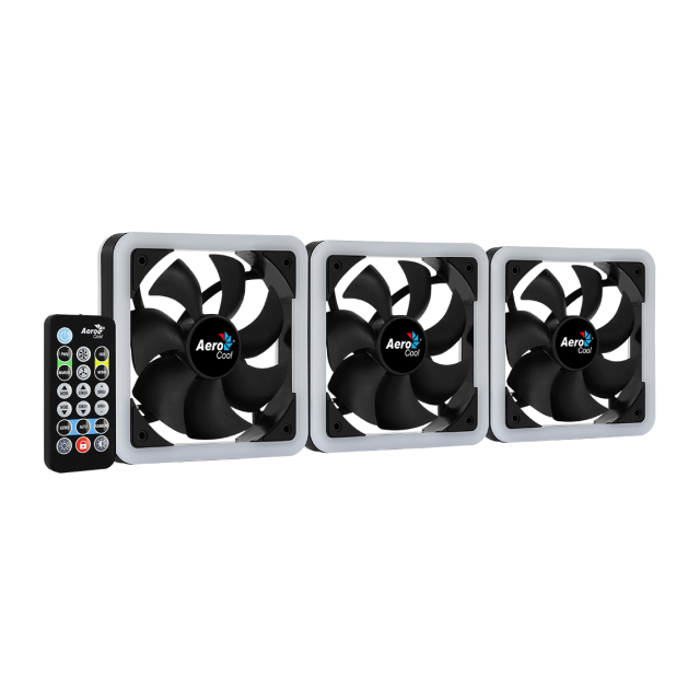 Ventilador AeroCoool Edge14 Pro ARGB | 140mm | 1200 r.p.m | 19.7 dBA | Color Negro | 6-pines