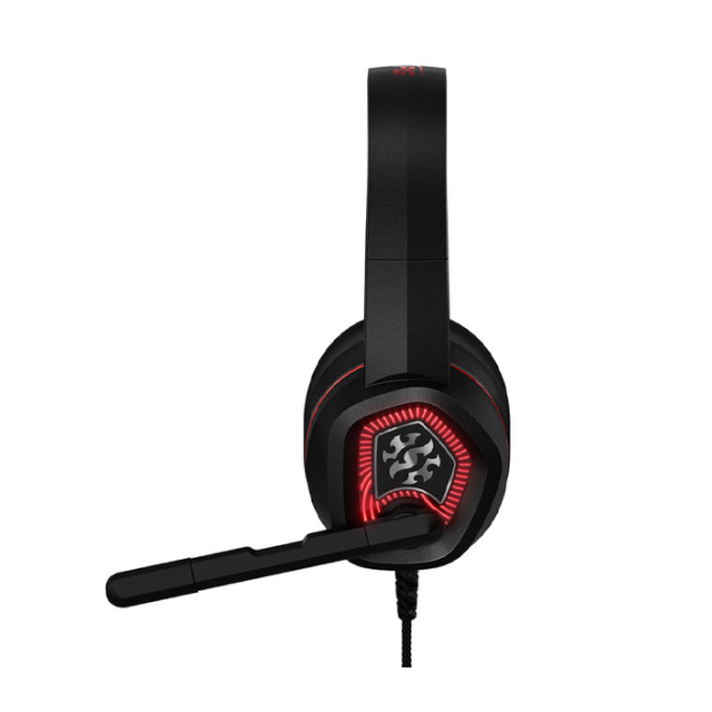 Diadema Gamer Alámbrica ADATA XPG EMIX H20 | Micrófono Ajustable Omnidireccional | Sonido Envolvente 7.1 | Cable USB | PC | RGB | Negro | EMIX H20