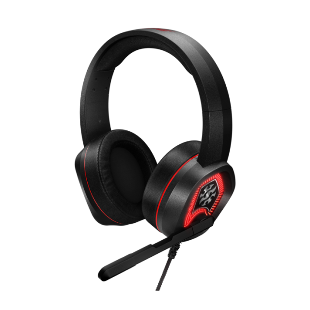 Diadema Gamer Alámbrica ADATA XPG EMIX H20 | Micrófono Ajustable Omnidireccional | Sonido Envolvente 7.1 | Cable USB | PC | RGB | Negro | EMIX H20