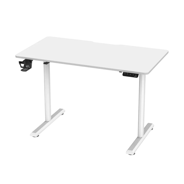 Escritorio Ajustable ACTECK Ergo Desk 1 ED717 | 110 X 60cm | Ajuste Eléctrico de Altura | Panel de control intuitivo | Hasta 60 kg de carga | Color Blanco | AC-937306