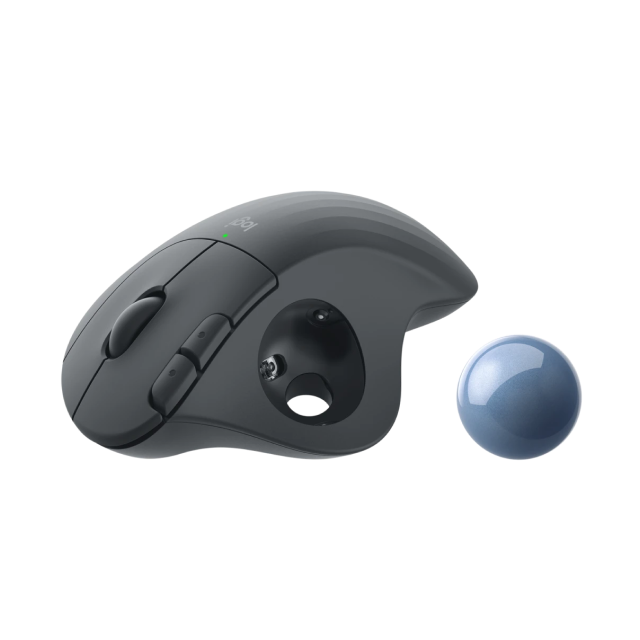 Mouse Ergonómico Logitech ERGO M575 | Trackball | Movimiento reducido de muñeca | USB / Bluetooth | 4000DPI | Batería AA ( Incluida ) | 910-006197