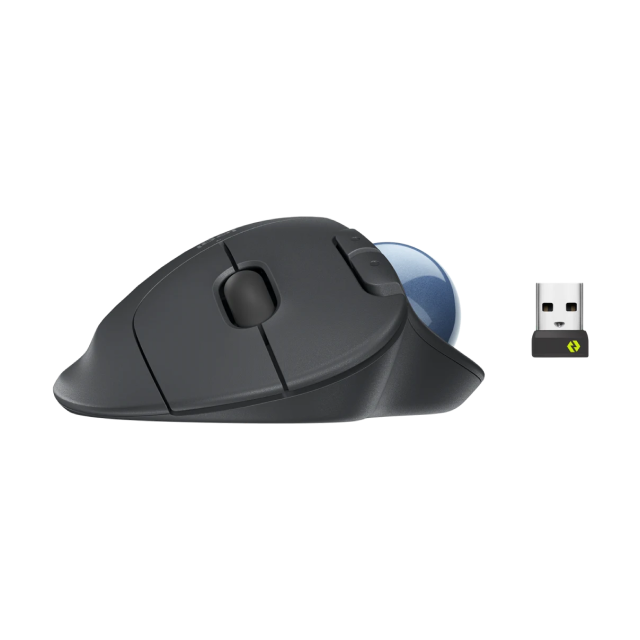 Mouse Ergonómico Logitech ERGO M575 | Trackball | Movimiento reducido de muñeca | USB / Bluetooth | 4000DPI | Batería AA ( Incluida ) | 910-006197