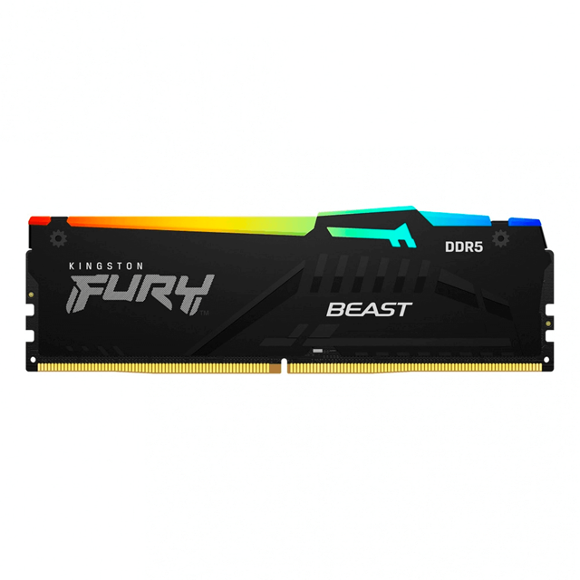 MEMORIA RAM DDR5 KINGSTON FURY BEAST RGB 32GB 5200Mhz INTEL XMP CL40 / KF552C40BBA-32