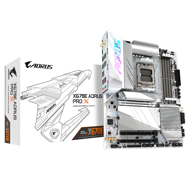 TARJETA MADRE GIGABYTE X670E AORUS PRO X AM5 DDR5 ATX / X670E AORUS PRO X