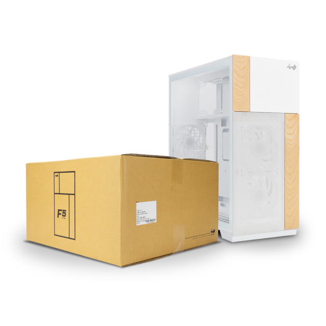 Gabinete InWin F5 | Torre Completa | E-ATX / ATX / Micro-ATX / Mini-ITX | USB 3.2 | Cristal Templado | 3 Ventiladores Pre-Instalados | Blanco | FE WH