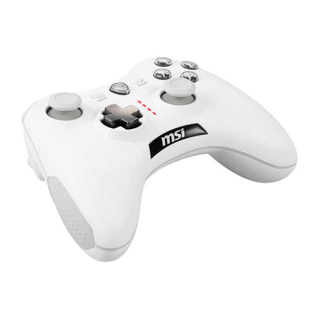 Control Inalámbrico MSI FORCE GC30 V2 | Hasta 8 Horas de Carga | USB 2.0 | PC / Android / Consolas | Incluye Cable Micro USB / Cable OTG / Adaptador Inalámbrico | Blanco | MSI FORCE GC30 V2 WHITE