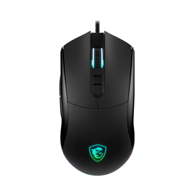 Mouse Gamer Alámbrico MSI FORGE GM320 | Hasta 12,800 DPI | Sensor Óptico de Alta Precisión | 13 Modos de RGB | Negro | FORGE GM320
