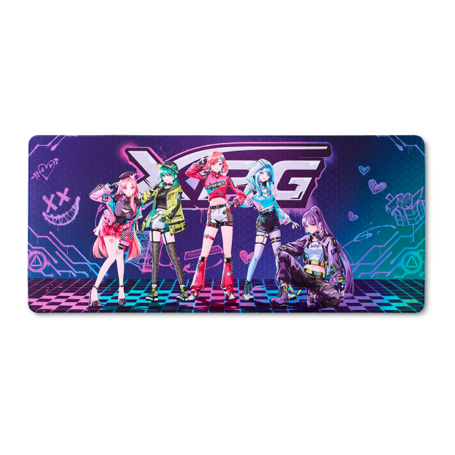 Mousepad Gaming ADATA XPG FRONTLINE XL XTREME SAGA 04 | 900 x 400 x 3 mm | Superficie de Tela de Microfibra Suave | Base de Goma Antideslizante | Negro | FRONTLINEXL XTREMESAGA04-BKCWW