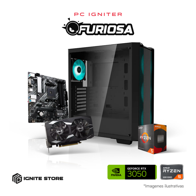PC Igniter Furiosa | R5 5500 | RTX 3050 6GB | 16GB de RAM | SSD 1TB
