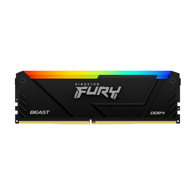 Memoria RAM DDR4 | 3600MT/s | 8GB | CL17 | Kingston FURY Beast RGB XMP | KF436C17BB2A/8