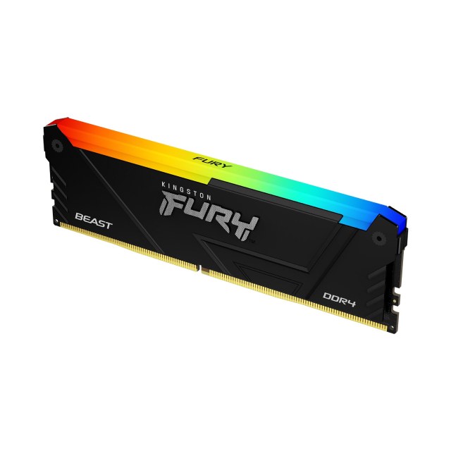 Memoria RAM DDR4 | 3600MT/s | 8GB | CL17 | Kingston FURY Beast RGB XMP | KF436C17BB2A/8