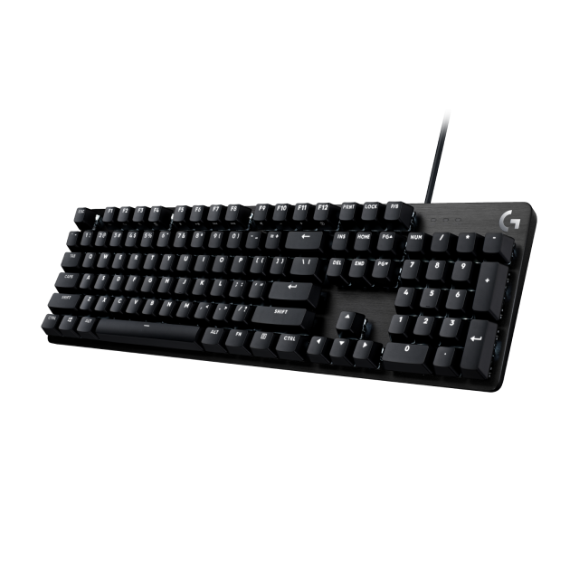 Teclado mecánico Logitech G413 SE | Alámbrico | Retroiluminación blanca | Switches Táctiles | Teclas de PBT | Inglés | Negro Aluminio | 920-010433