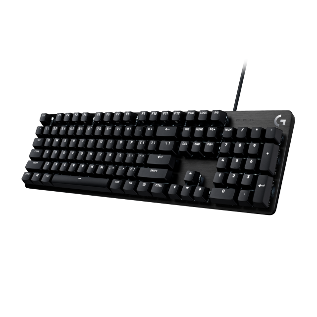 Teclado mecánico Logitech G413 SE | Alámbrico | Retroiluminación blanca | Teclas de PBT | Negro Aluminio | 920-010433