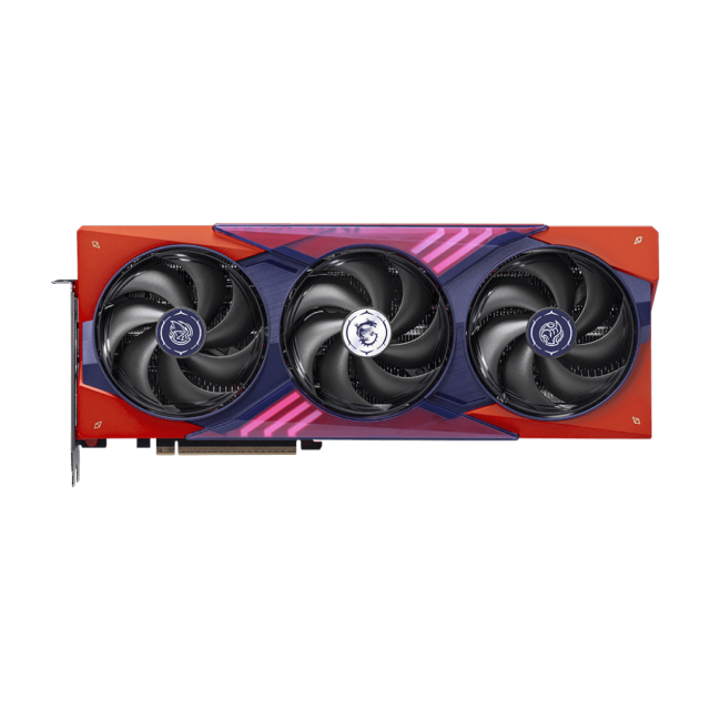 Tarjeta de Video MSI GeForce RTX 5070 Ti 16G MLG EDITION OC | 16GB GDDR7 | PCI Express 5.0 | 256 Bits | Rojo / Morado | G507T-16MEC