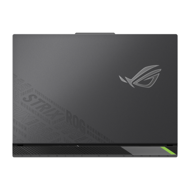 Laptop Gamer ASUS ROG Strix G16 (2025) G614 | 16" | 1920 x 1200 (FHD+) | IPS | 165Hz | AMD Ryzen 9 8940HX | NVIDIA GeForce RTX 5060 8GB GDDR7 | 16GB RAM DDR5 (Máx. 64GB) | SSD 1TB | Windows 11 Home | Teclado en Español | Verde | G614PM-RV053W