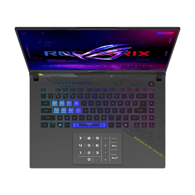 Laptop Gamer ASUS ROG Strix G16 G614PP-WH94 | Pantalla de 16" / WUXGA (1920x1200) / IPS / 165Hz | AMD Ryzen 9 8940HX | NVIDIA GeForce RTX 5070 8GB | 16GB RAM DDR5 | 1TB SSD | Windows 11 Home | Teclado en Inglés | Gris | G614PP-WH94